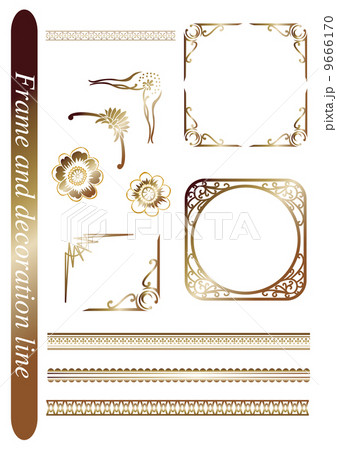 frame and decoration line 9666170