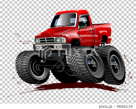 Cartoon Monster Truck one-click repaint Cartoon Monster Truck one-click repaint 9666239