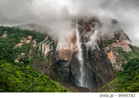 Angel Falls, the world's highest waterfall, Venezuela Angel Falls, the world's highest waterfall, Venezuela 9666582