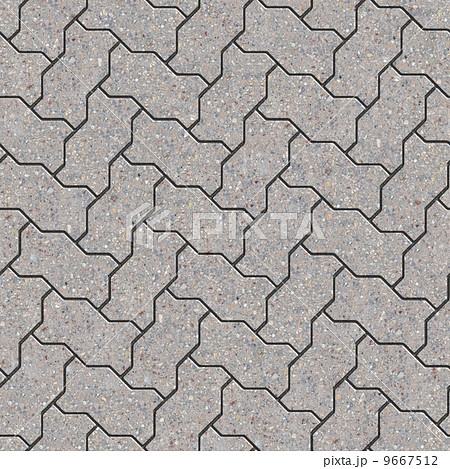 Paving Slabs. Seamless Tileable Texture. 9667512