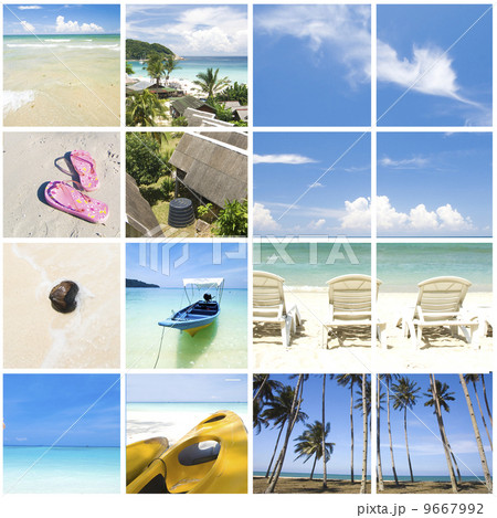 collage beach photo 9667992