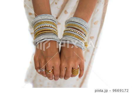 Bangles in the air Beautiful Jeweled Indian Dancer 9669172
