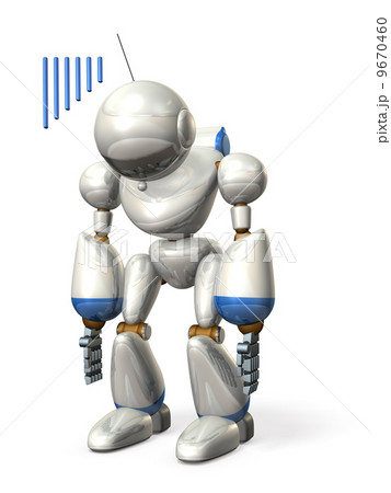 電池が切れたロボット 電池が切れたロボット 9670460