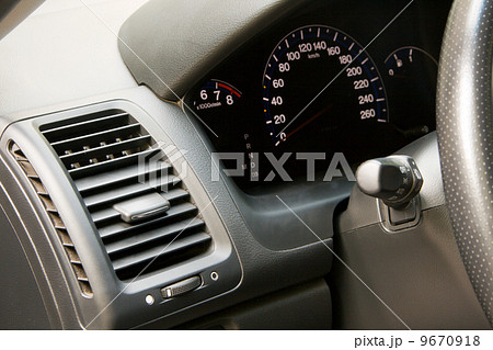 Car dashboard closeup view Car dashboard closeup view 9670918