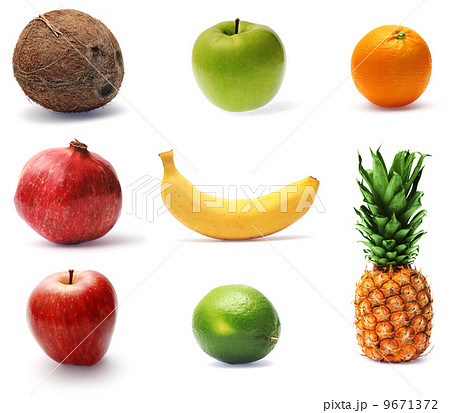 Collection of fresh ripe fruit Collection of fresh ripe fruit 9671372