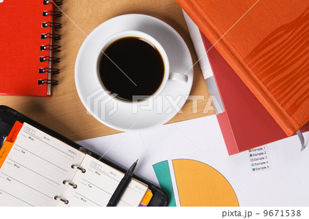 Work-table covered with documents Work-table covered with documents 9671538