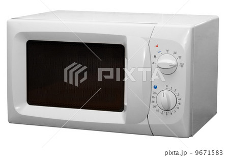 Microwave stove isolated on white background 9671583
