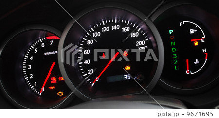 Illuminated Car Dashboard 9671695