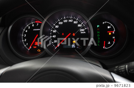 Illuminated Car Dashboard 9671823