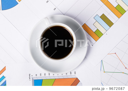 Work-table covered with documents Work-table covered with documents 9672087