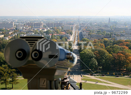 Cityscape through the telescope 9672299