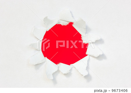 Paper with red hole inside Paper with red hole inside 9673406