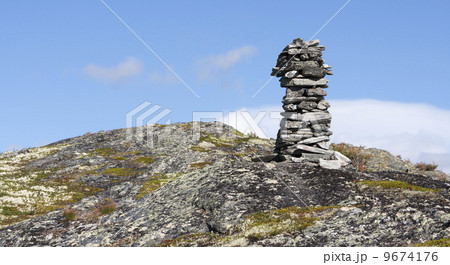Pile of stone (a cairn in Norway) Pile of stone (a cairn in Norway) 9674176