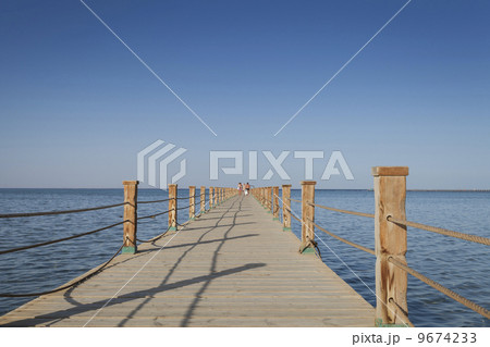 Jetty Leading Into The Red Sea In Egypt Jetty Leading Into The Red Sea In Egypt 9674233