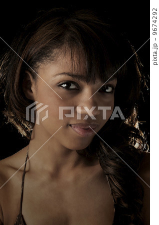 Young Nigerian Woman Low Key Photo 9674292