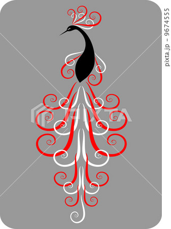 Decorative peacok. Decorative peacok. 9674555