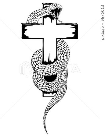 snake and cross snake and cross 9675013