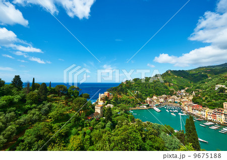 Portofino village on Ligurian coast, Italy Portofino village on Ligurian coast, Italy 9675188