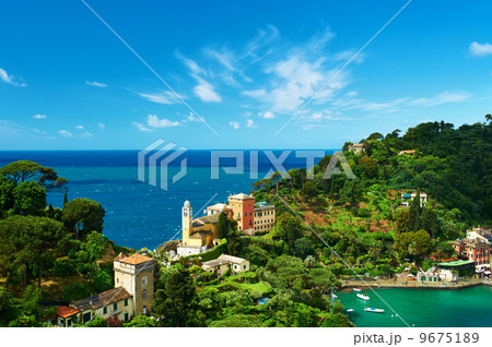 Portofino village on Ligurian coast, Italy 9675189