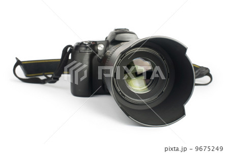 DSLR camera white isolated DSLR camera white isolated 9675249