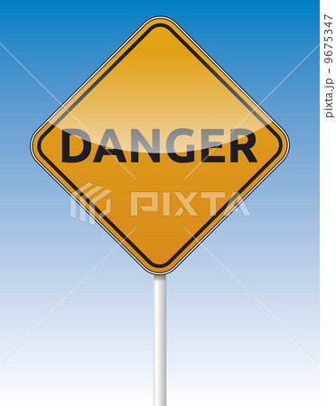 Danger traffic road board Danger traffic road board 9675347