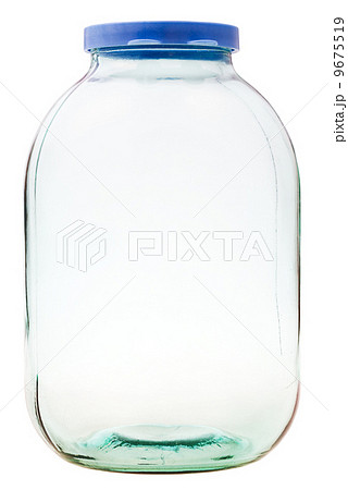 closed three-liter glass jar isolated closed three-liter glass jar isolated 9675519