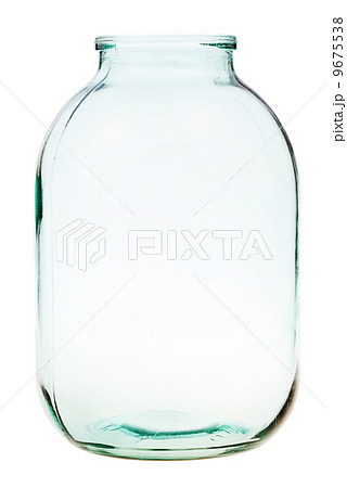 three-liter open glass jar isolated three-liter open glass jar isolated 9675538
