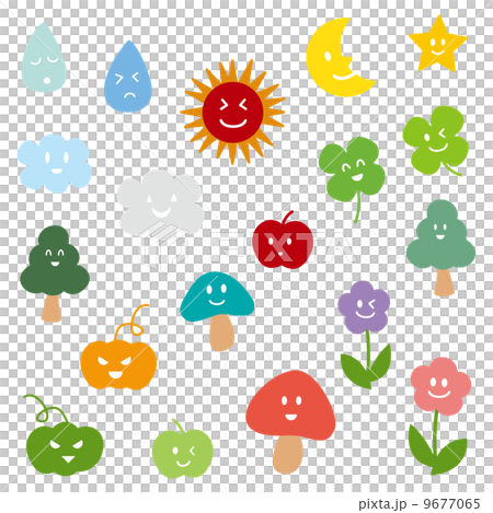 自然のキャラクター　複数 9677065