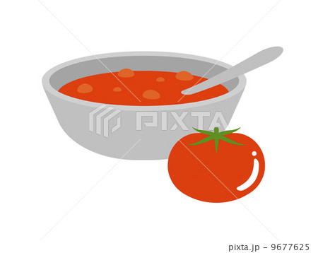 トマトスープのイラスト素材