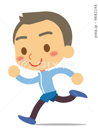 走る　若い男性 9682148