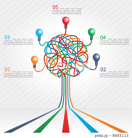 Concept of colorful tree for business design Concept of colorful tree for business design 9683113