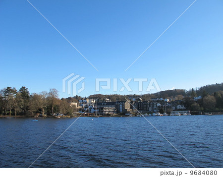 イギリス湖水地方ウィンダミア湖 Windermere の写真素材