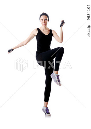Young female doing exercises 9684102