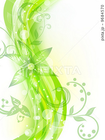 Floral background in green color 9684570