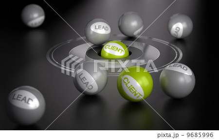 Marketing Concept, Convert Leads To Clients 9685996
