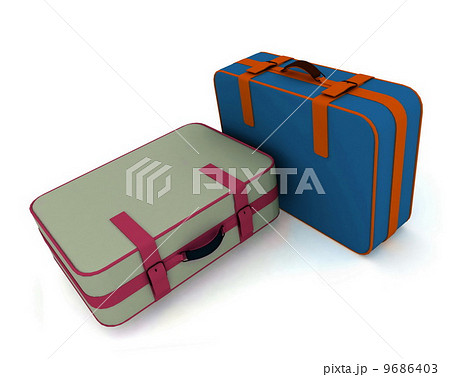 Suitcases isolated on white background Suitcases isolated on white background 9686403
