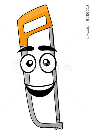 Cartoon hand saw or hacksaw 9686618