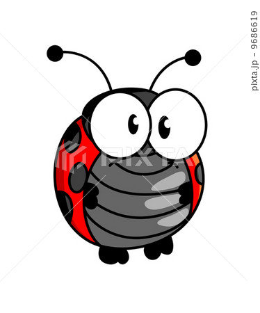 Smiling happy little ladybug or ladybird 9686619