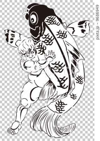 歌川国芳 坂田怪童丸のイメージイラスト 9686949