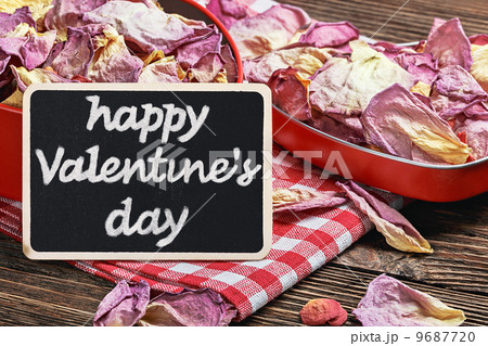 blackboard for the text and dried flowers 9687720