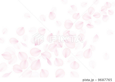 桜吹雪のイラスト素材