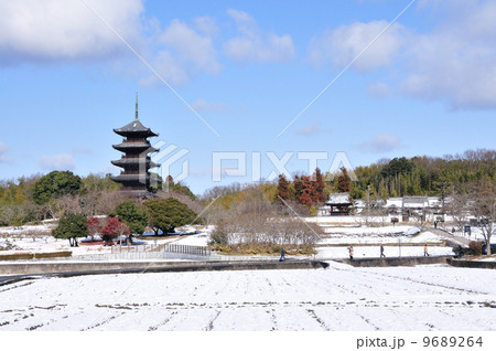雪の吉備路 9689264