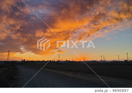 ひたちなかの夕景02 9690897