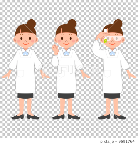 Researcher wearing cooking clothes Researcher wearing cooking clothes 9691764