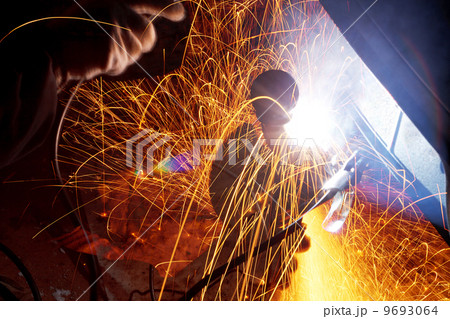 sparks during welding car sparks during welding car 9693064