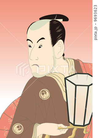 東洲斎写楽 三世坂東彦三郎の鷺坂左内のイラスト  9693623