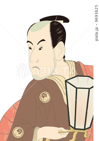 東洲斎写楽 三世坂東彦三郎の鷺坂左内のイラスト  9693625