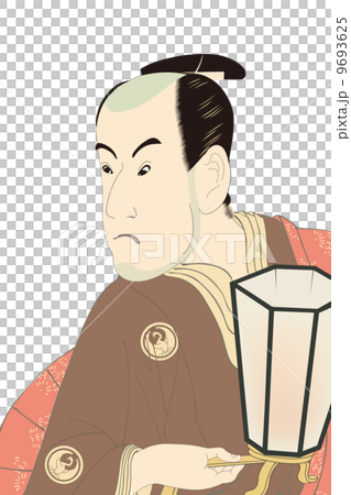 東洲斎写楽 三世坂東彦三郎の鷺坂左内のイラスト  9693625