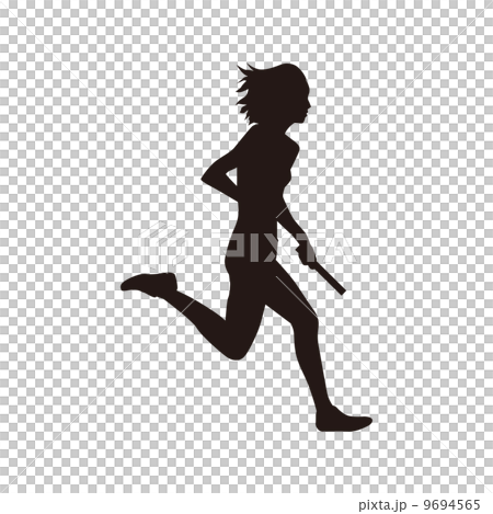 接力比賽運動員剪影運動 9694565