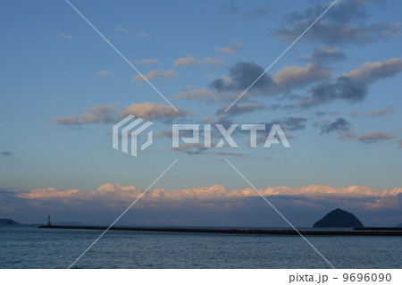 冬の臼杵港夕景 冬の臼杵港夕景 9696090